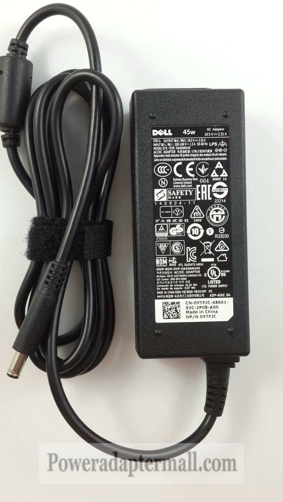 19.5V 2.31A 45W Dell LA45NM131 PA-1450-66D1 AC Adapter charger