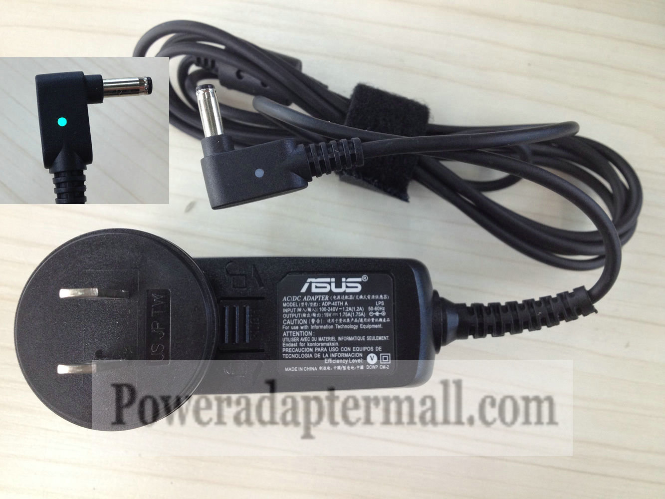 19V 1.75A 33W Asus VivoBook F201E laptop AC Adapter ADP-40TH A