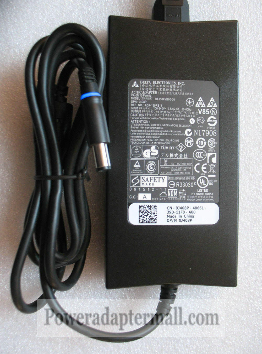 19.5V 7.7A Dell Inspiron 5150 5160 KFY89 AC Adapter Power