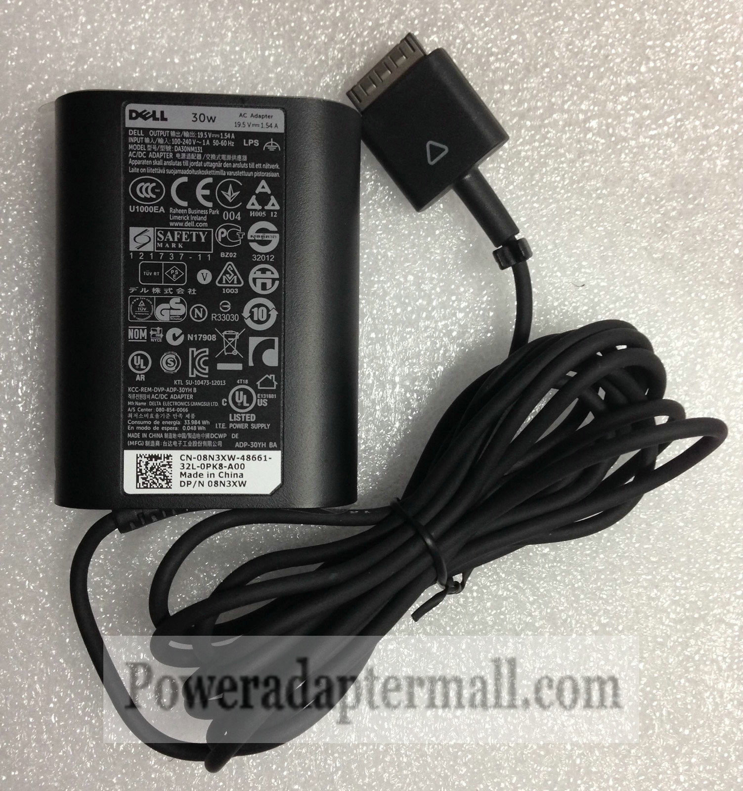 19.5V 1.54A Dell Latitude 10 (ST2)/10(ST2e)/ST/XPS 10 AC Adapter
