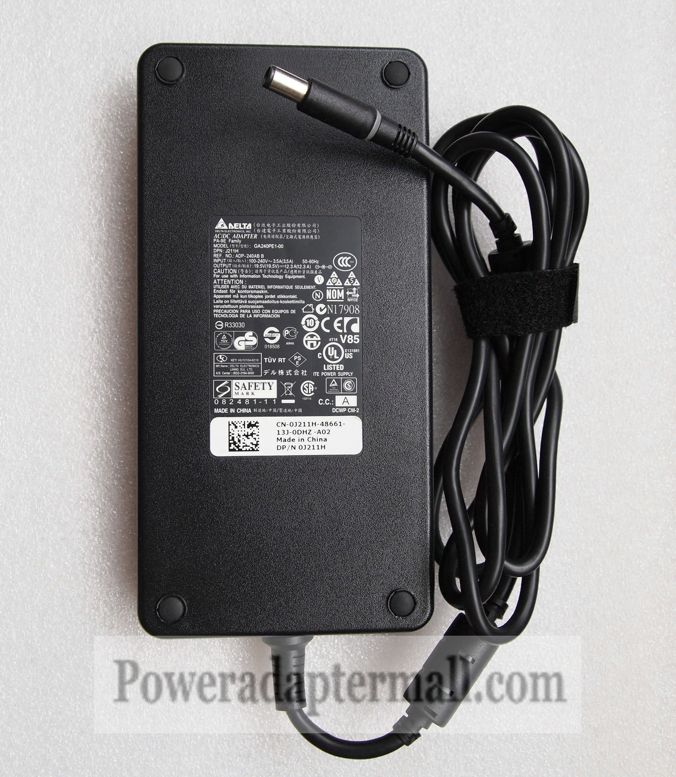 19.5V 12.3A 240W Dell 330-4342 330-4128 450-18931 AC Adapter