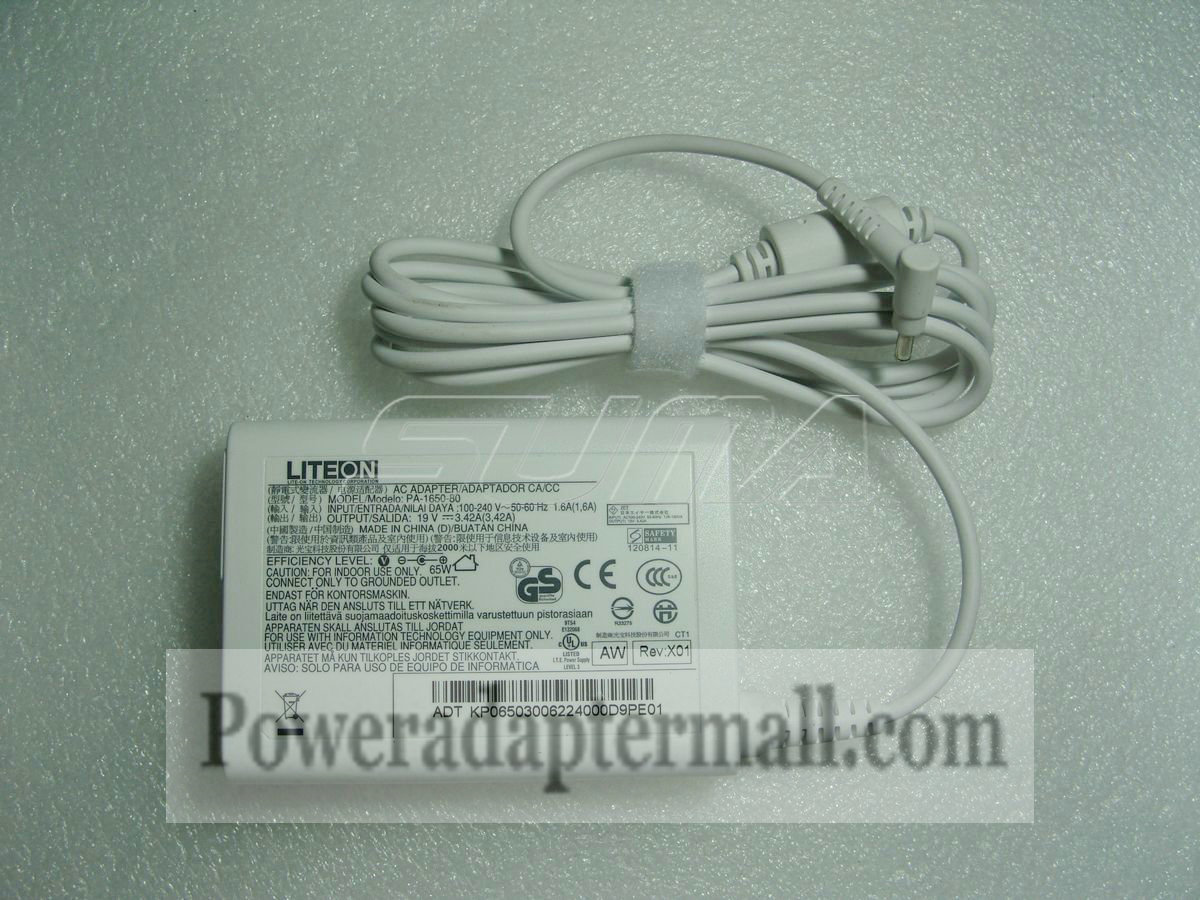 Genuine Liteon PA-1650-80 White Ultrabook Tablet Ac Adapter 65W