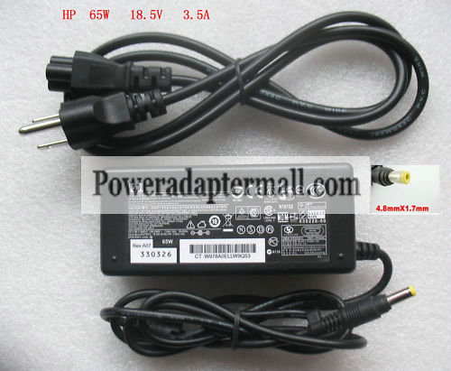 18.5V 3.5A HP Compaq 402018-001 409843-001 AC Adapter Power