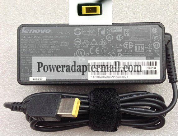 20V 3.25A Genuine Lenovo 45N0358 0B47455 45N0360 AC Adapter