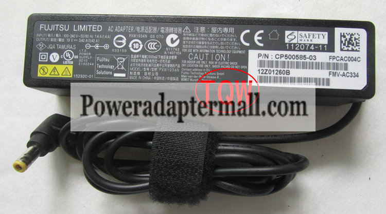 20v 3.25a 65w Fujitsu A1645 1451G L1310G charger ac adapter