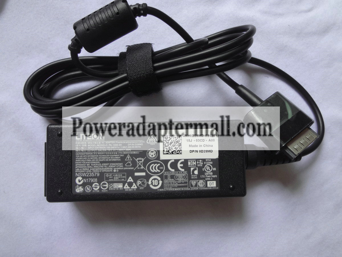 Genuine 30w Dell Latitude 10 PA-1300-04 D28MD AC Adapter charger
