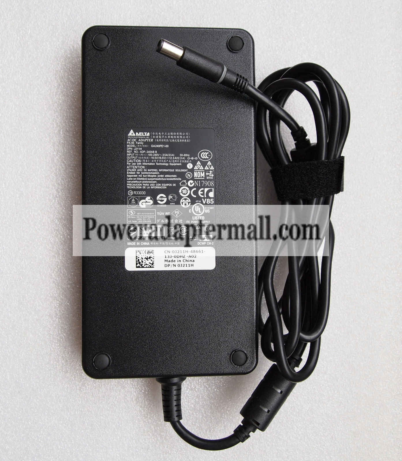 Original 240W Dell Alienware M18x Series AC Adapter Charger