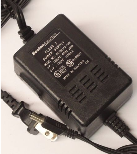 NEW Boston Acoustics DK1201A5-1AN Output 12V AC 1500mA 1.5A AC Power Supply Adapter