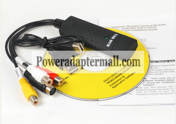 USB 2.0 4 CH Video Camera DVR Capture Adapter Recorder
