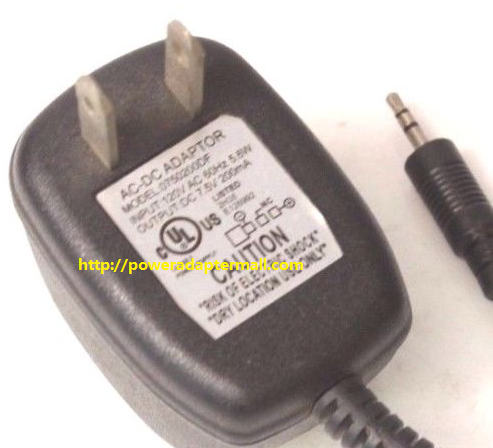 Brand NEW Genuine Adapter Charger Output 7.5V DC 200mA FOR 0750200DF AC Power Supply