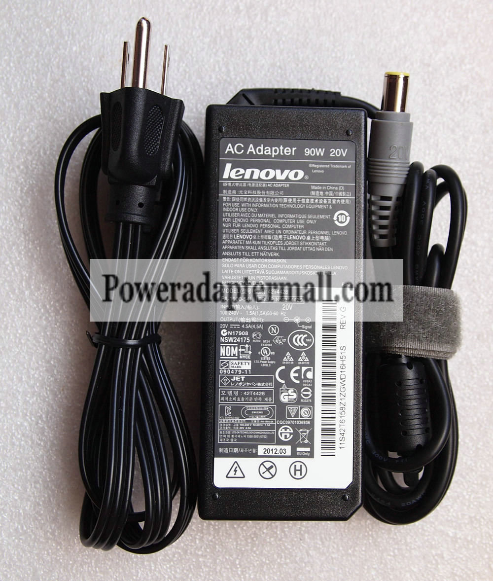 New Original 90W Lenovo 42T4428 42T4429 power AC Adapter Charger