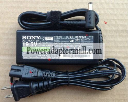 Genuine Sony Vaio VGN-Z VGN-Z21VN/X Laptop AC Adapter 19.5V 3.3A