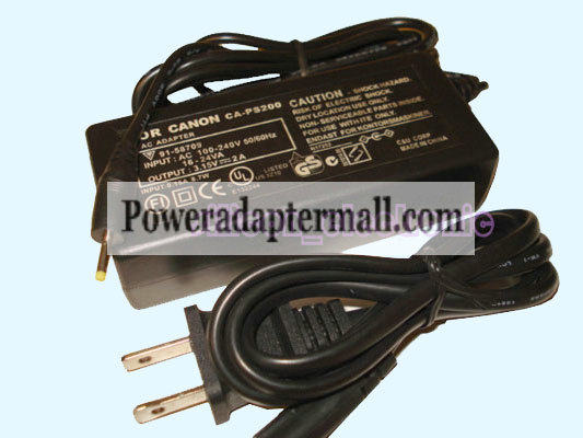 New AC / DC Power Charger for Canon CA-PS800 CA-PS200 ACK-800