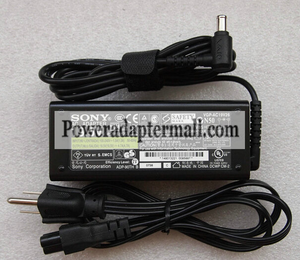 SONY Vaio PCG-FR PCG-FR100 PCG-FR130 19.5V 4.7A AC Power Adapter