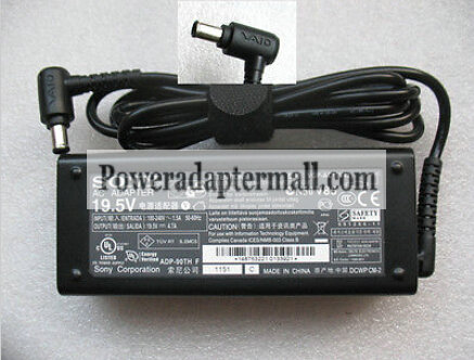 Sony PCG-R PCGA-AC19V4 AC Adapter 19.5V 5.13A
