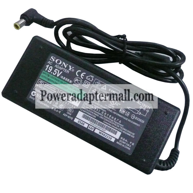 19.5V 4.1A 80W Sony PCGA-AC19V5 PCGA AC19V5 ac adapter charger