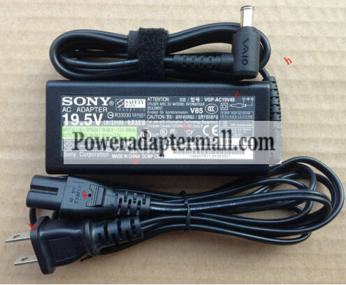 Genuine 65W Sony Vaio VGN-FJ VGN-FJ170 19.5V 3.3A AC Adapter