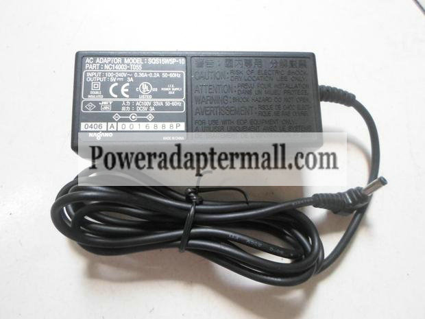 5V 3A Toshiba SQS15W5P-10 AC Adapter Power Supply Charger