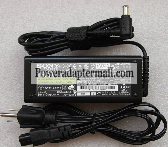 Sony PCG-R505 PCG-R505D 19.5V 4.7A AC Adapter Power VGP-AC19V20