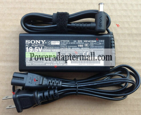Genuine 65W Sony Vaio VGN-FS VGN-FS742W Power AC Adapter