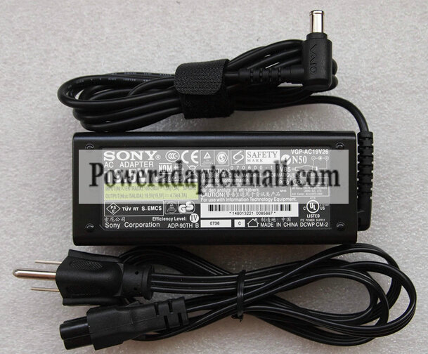 original 90W Sony Vaio VGN-NR VGN-NR11Z/T AC Power Adapter