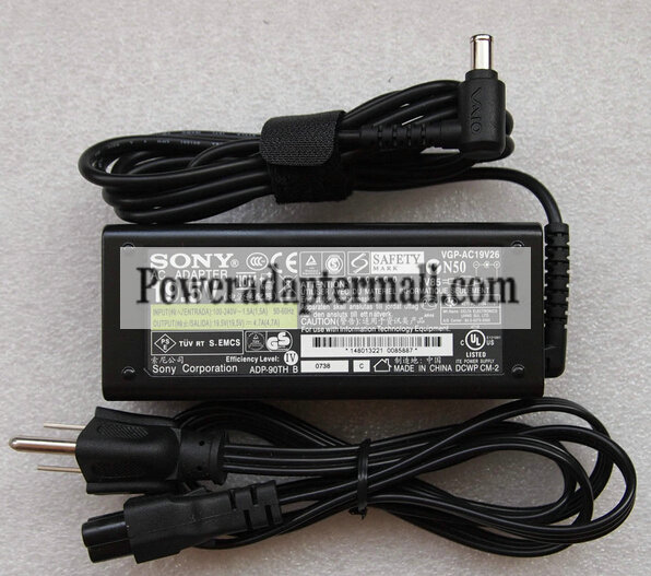Sony VGP-AC19V27 PCG-GRX PCG-GRX520 19.5V 4.7A AC Power Adapter