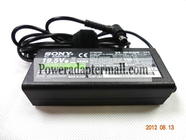 19.5V 3.3A 65W Sony VGP-AC19V49 VGP AC19V49 ac adapter charger