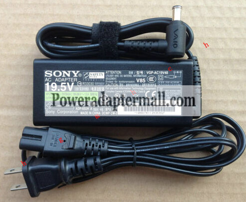 19.5V 3.3A Genuine Sony VPC-CW VPC-CW1S1E/R AC Power Adapter
