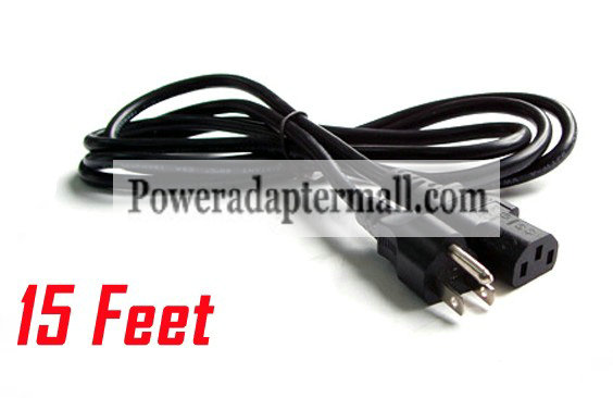 AC Power Cable 15 Feet Y-Cord for Dell UltraSharp Widescreen Fla