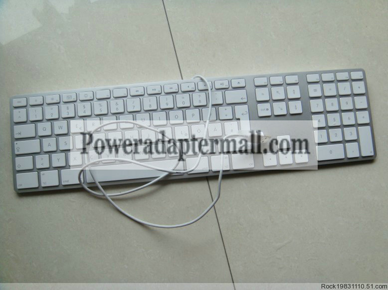 Apple Ultra Wired Keyboard Aluminum Numeric A1243 MB110LL/A