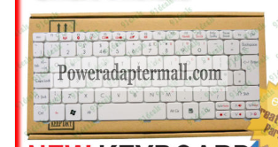 White Acer Aspire one HAPPY-2DQb2b keyboards US NEW