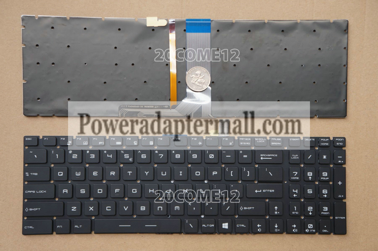 MSI GS70 Gaming Keyboard Full Colorful Backlit US International