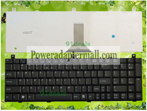 NEW US ACER Aspire 1800 9500 9504 Keyboard V022652AS1 - Click Image to Close