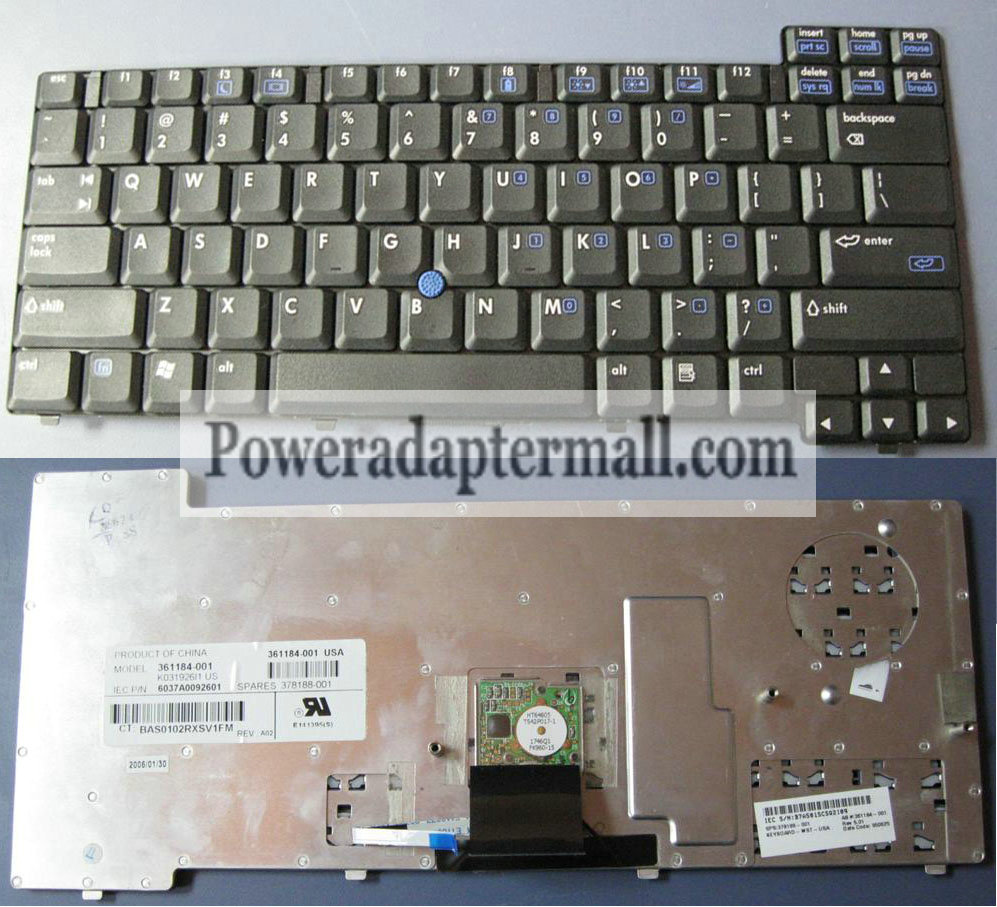 US HP Compaq Business NC6200 NC6210 Laptop Keyboard 361184-001