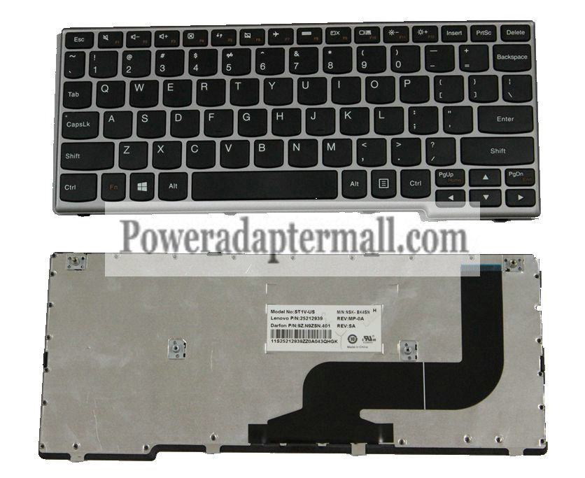 Lenovo Ideapad ST1V-US 9Z.N9ZSN.401 NSK-BK4SN 01 keyboard