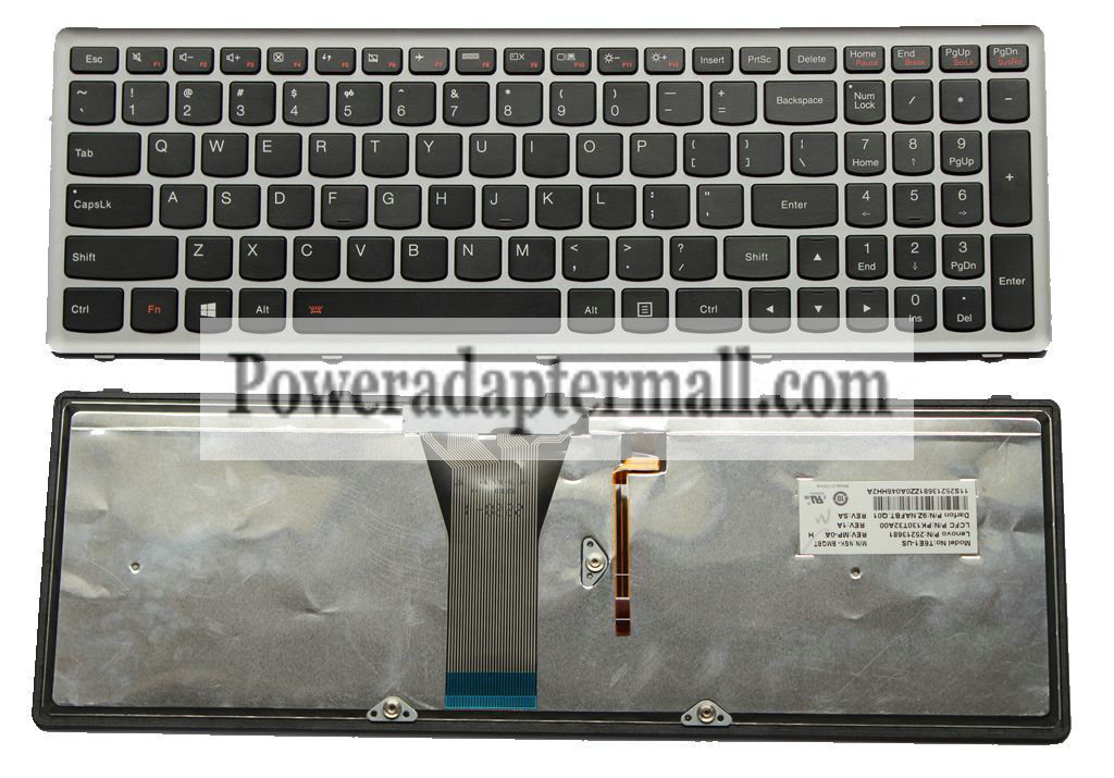 Lenovo IdeaPad Flex15 9Z.NAFBT.Q01 NSK-BMQBT Keyboard Backlit