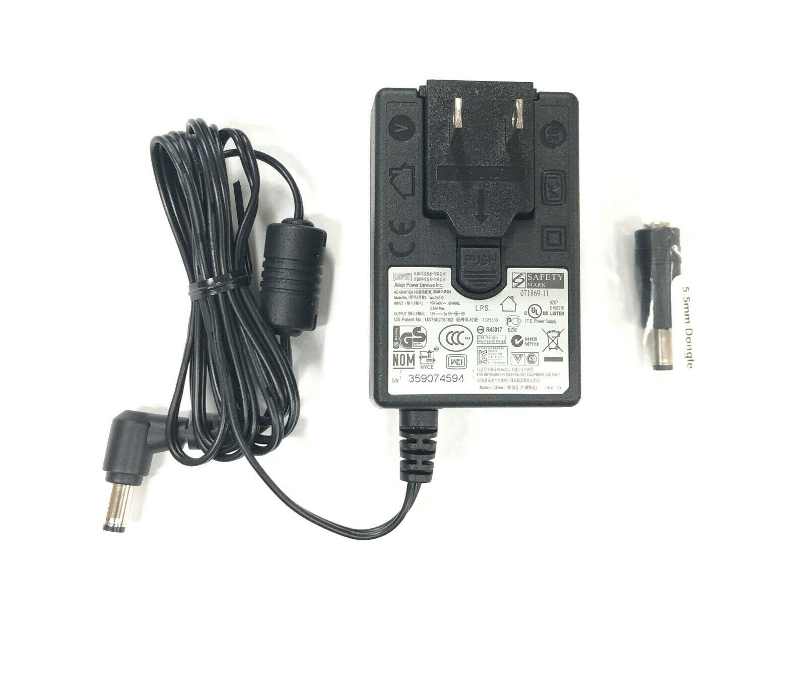 New Geniune ADP AC Adapter WA-24E12 12V For WD My Book Elite: WDBAAH0010HCH Compatible Brand: Wes