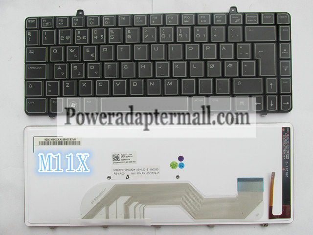 New Dell ALIENWARE M11X R2 M11X R3 keyboard backlight UK