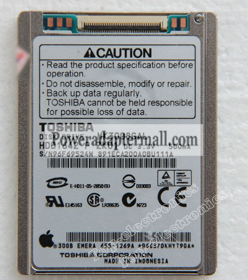 MK3008GAL TOSHIBA 30 GB ZIF for iPod Video 5th Gen 5 Hard Drive