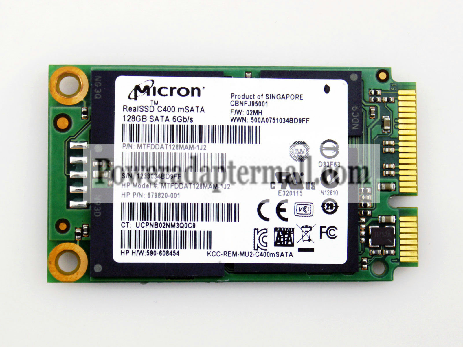 MTFDDAT128MAM-1J2 Micron 128GB SSD Solid State Drive mSATA 6GB/S