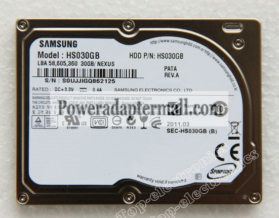 1.8" Samsung HS030GB 30GB 5mm HDD for DELL D420/D430