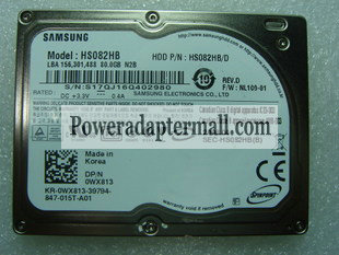 80GB PATA 4200RPM for Samsung HS080HB Hard Disk Drive