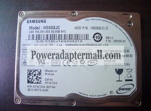 Samsung HS08XJC 1.8 80GB 5400 RPM ZIF PATA HDD Hard Disk Drive