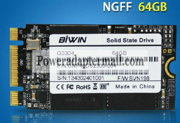 BIWIN G5304 CNF46DS2300-064 NGFF 64G SSD for Lenovo X220s laptop