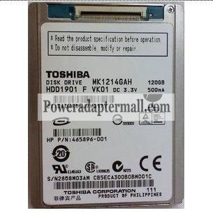 Toshiba MK1214GAH 120GB ZIF Hard Drive