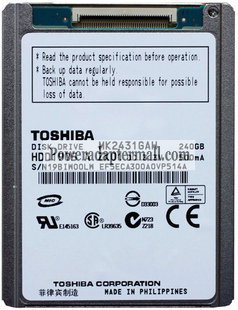 Toshiba MK2431GAH 1.8 240GB PATA ZIF HDD Hard Disk Drive
