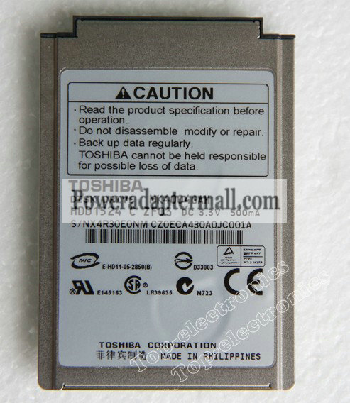1.8"40GB Toshiba MK4004GAH Hard Disk Drive HDD for iPod PHOTO/U2