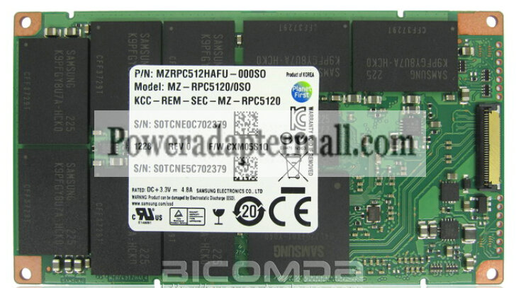 Samsung MZ-RPC5120/0SO SONY 512G SSD Solid State Hard Disk Drive
