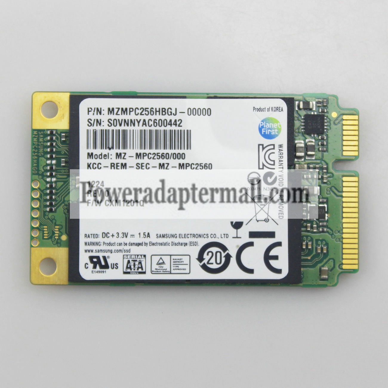 Samsung MSATA mini PCI-E 256GB SSD Solid State Drives for DELL S