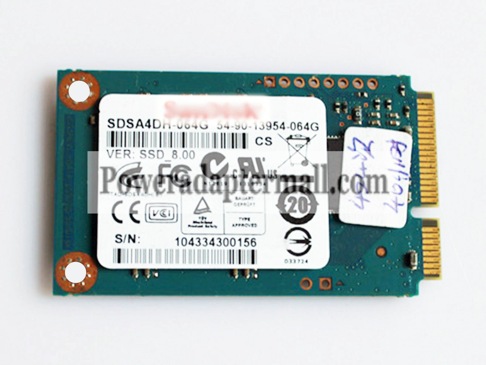 Sandisk 64GB SSD SDSA4DH-064G 54-90-13954-064G Solid State Drive
